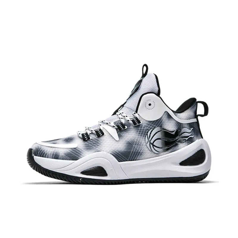 QIUTEXIONG Shock Absorbers With Slip Resistant And Abrasion Resistant Properties Mid Top Basketball Shoes Unisex-20