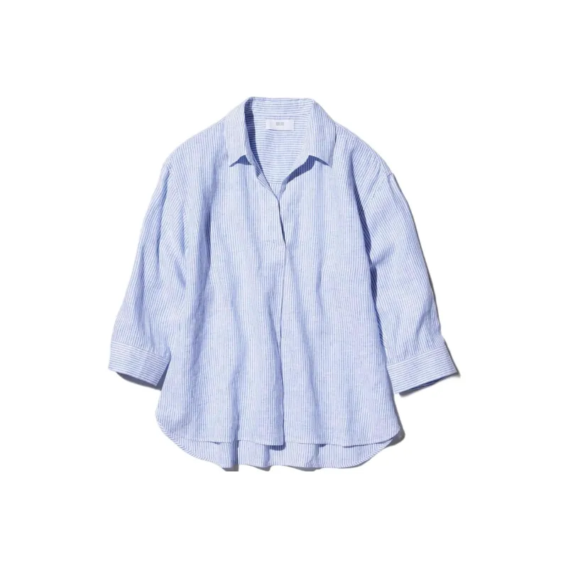 UNIQLO Shirts Women's Sky Blue-0