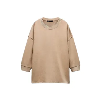 ZARA Sweatshirt Women's Light Pink