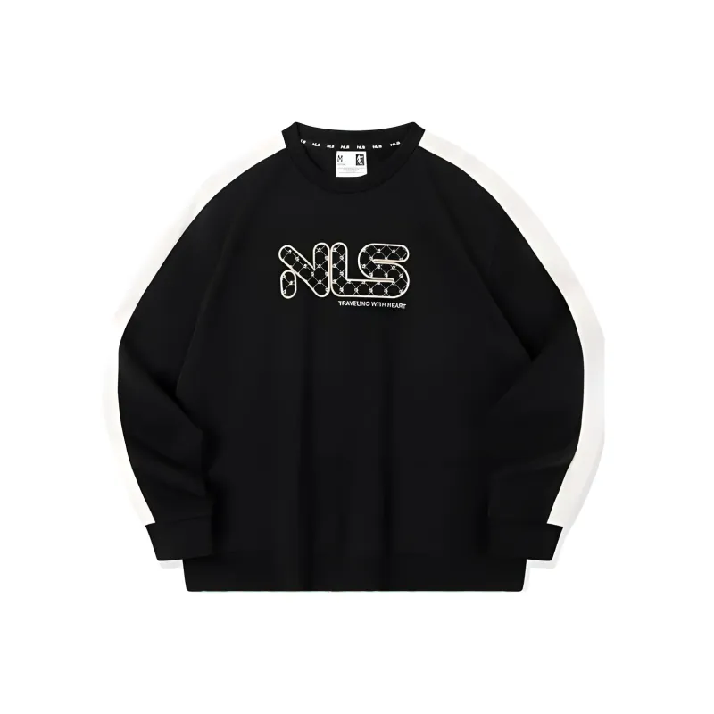 QIAODAN Sweatshirt Women's Black Cream White-0