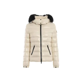 Moncler Badyfur Series Down Jackets Women's Cream