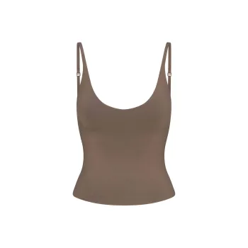 SKIMS SS25 SMOOTH LAYERS SCOOP NECK CAMI Camisole Women's TRUFFLE/Truffle