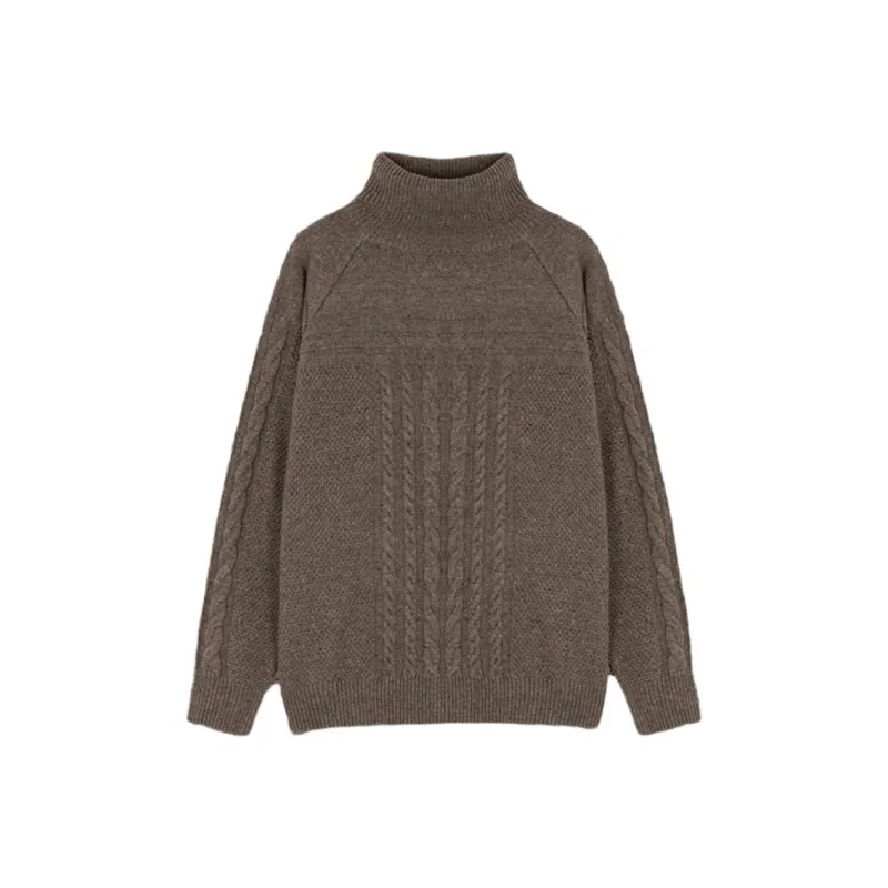 Mo Han Yi Mei Knitwear Women's Coffee-0