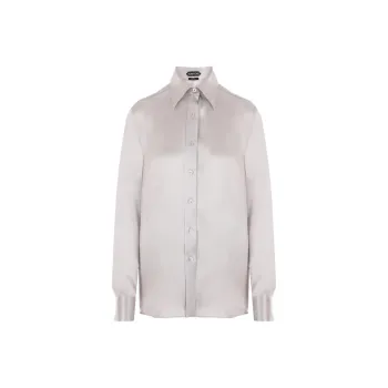 TOM FORD Fluid Charmeuse Satin Shirt