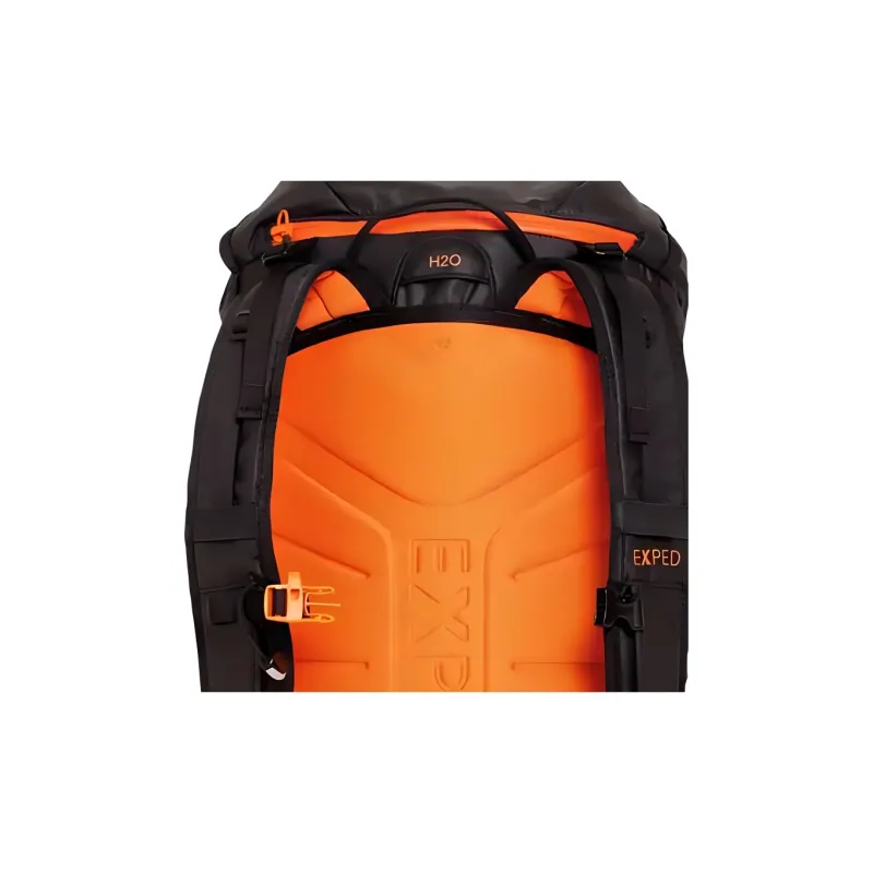 EXPED Recycled Nylon Outdoor Hiking Bag Backpacks Unisex Black-4