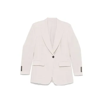 Brunello Cucinelli Lurex Buttoned Blazer