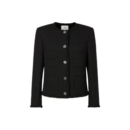 JZ. ANNAKRO Jackets Coats Women's Plain Black