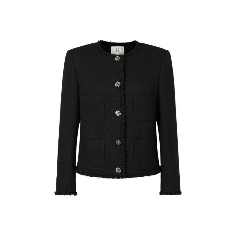 JZ. ANNAKRO Jackets Coats Women's Plain Black-0