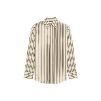 SAINT LAURENT Shirt Women's Burgundy Khaki