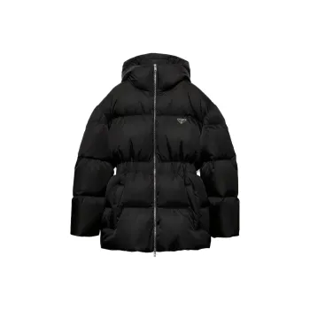 PRADA Zipped Hooded Down Jacket