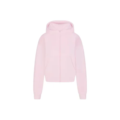 skims SS24 COTTON FLEECE CLASSIC ZIP UP HOODIE