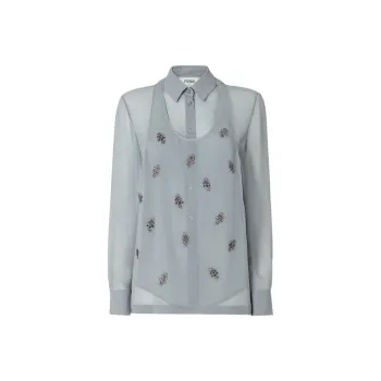 FENDI Shirts Women's Light Blue
