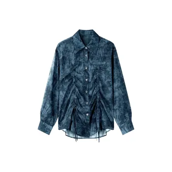 THE SEA LIFE Morandi Joint Name Shirt Women's Mist Blue