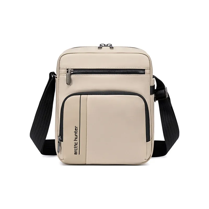 ARCTIC HUNTER Nylon Shoulder Bag, Crossbody Bag Men's Black/Khaki-2