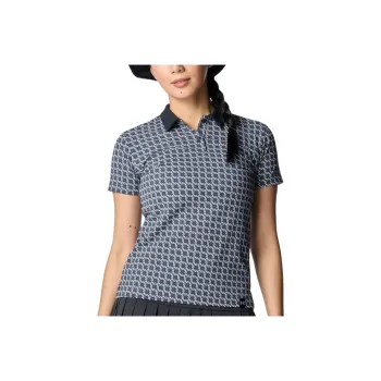 Under Armour ArmorDry Monogram Check Polo Shirt Women's Castle Stone/White 025