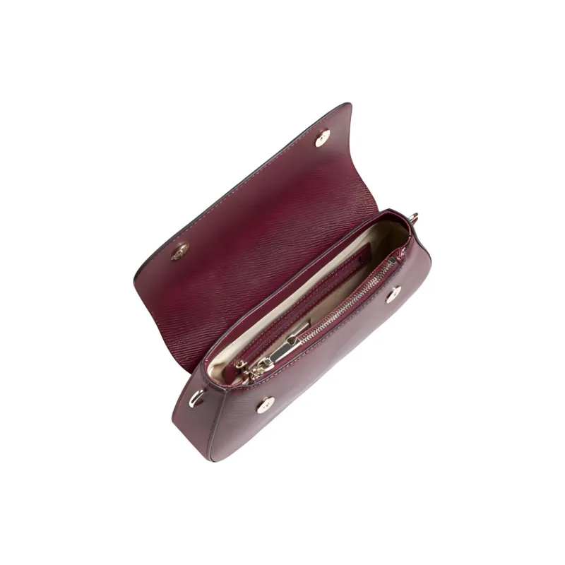 GUESS PU Shoulder Bag Regular Women's Burgundy-3