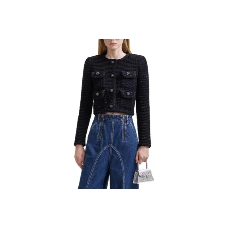 Self portrait Jackets & Coats Women's Classic Black-0