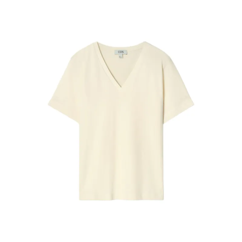 COS T Shirt Women's Light Yellow-0