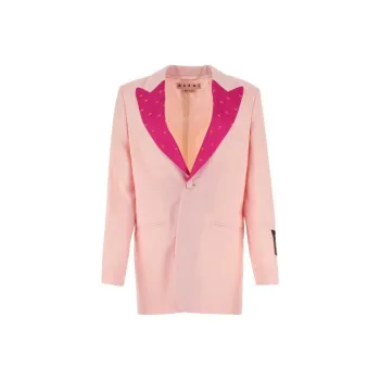 MARNI V Neck Single Breasted Blazer
