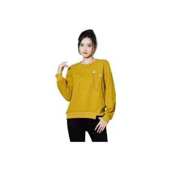 SMEN Sweatshirts Women's Yellow