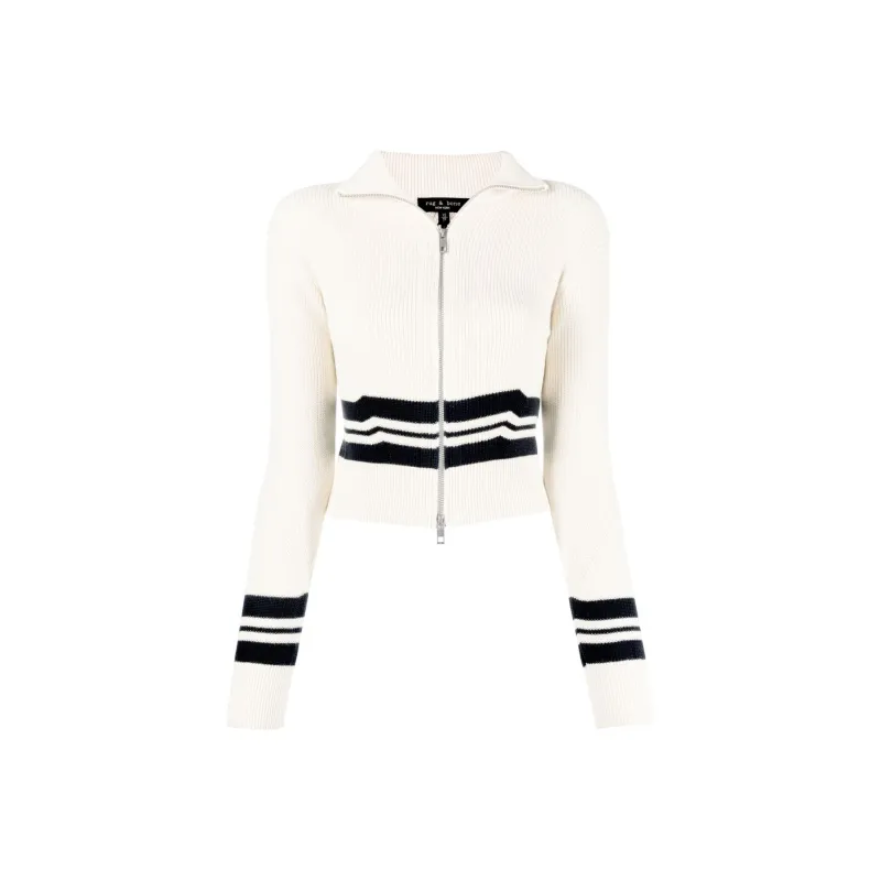RAG&BONE Stripe detail Ribbed Jumper-0