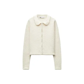 ZARA Jackets Coats Women's Raw White