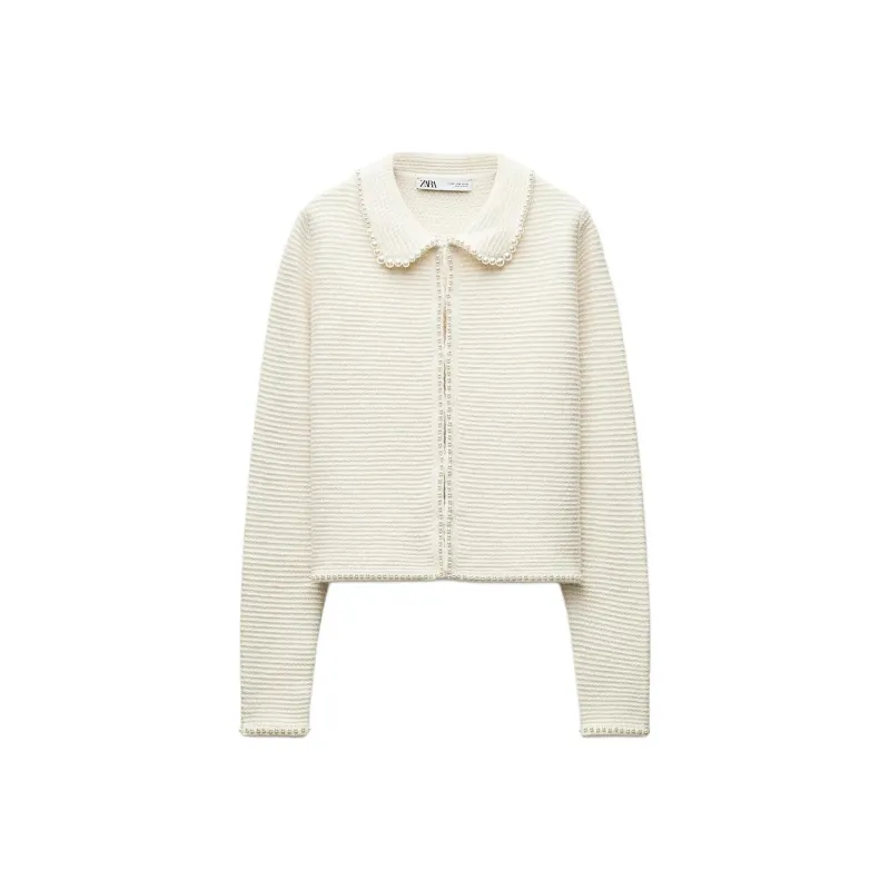 ZARA Jackets Coats Women's Raw White-0
