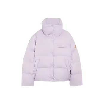 COACH FW22 Solid Color Stand Collar Down Jacket Women's Purple