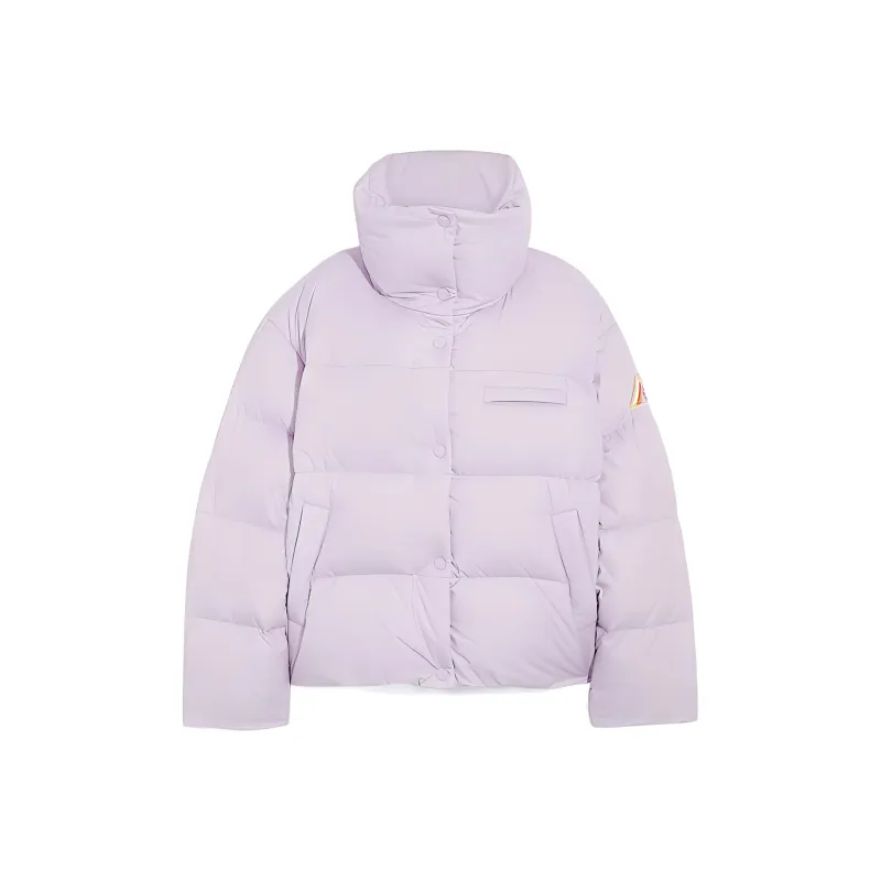 COACH FW22 Solid Color Stand Collar Down Jacket Women's Purple-0
