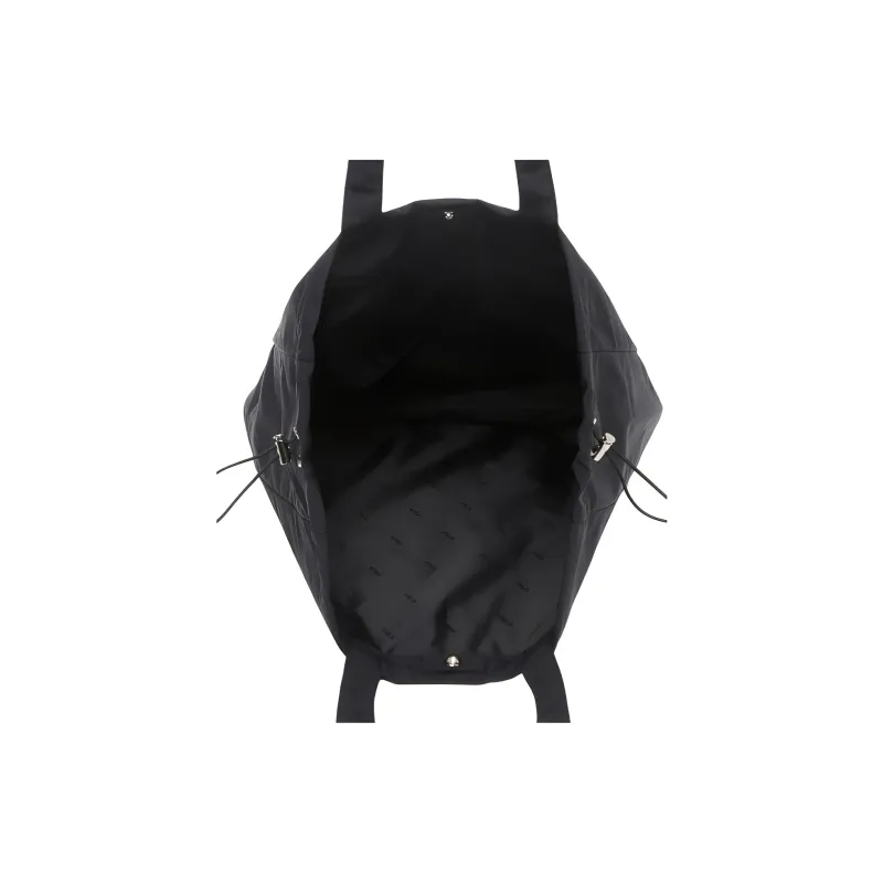 FILA Nylon Tote Bag Shopping Bag Shoulder Bag Handbag Unisex Black-3