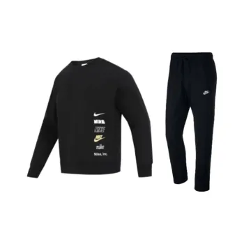 Nike As M Nk Club + Bb Crew M Casual Sportswear Unisex Black