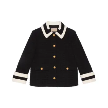 GUCCI Contrast trim Tweed Jacket