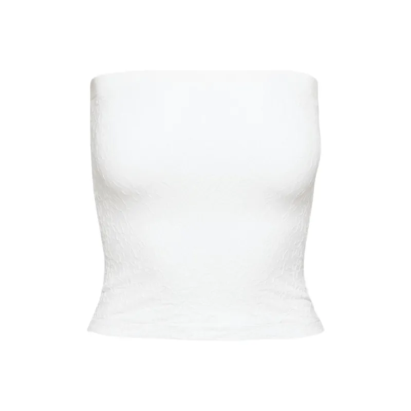 ARITZIA Sunday Best Daisy Seamless Waist Tube Top Strapless Top Women's Bright White/Bright White-0