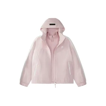 FILA FUSION Jacket Women's Two Piece Set Red Pink