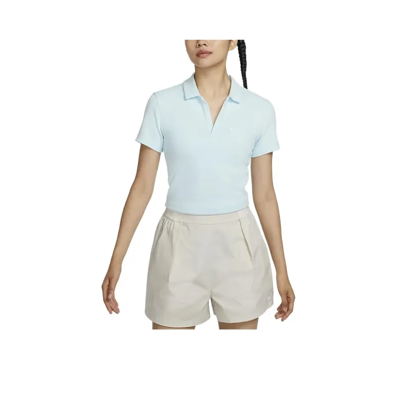 Nike Sportswear Essentials Series Polo Shirt Women's Glacier Blue/Sail White-0