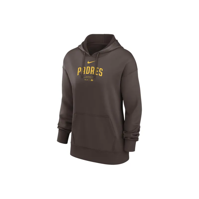 Nike San Diego Padres Authentic Collection Women's Nike Therma Mlb Pullover Hoodie-0