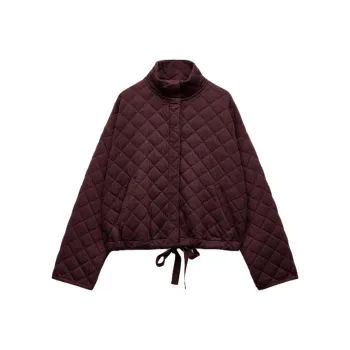 ZARA Jackets Coats Women's Burgundy