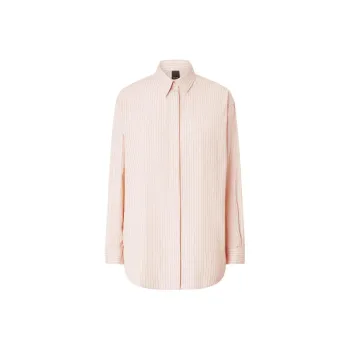 PINKO Oversized Striped Poplin Shirt