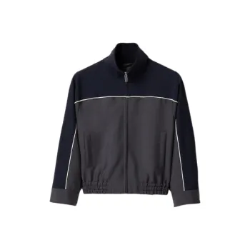 MIU MIU Kid Mohair Jacket 'Hematite/Navy'