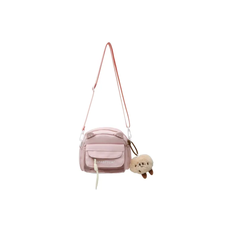 Yalu Nylon Shoulder Bag Regular Women's White/Black/Pink/Light Blue-0