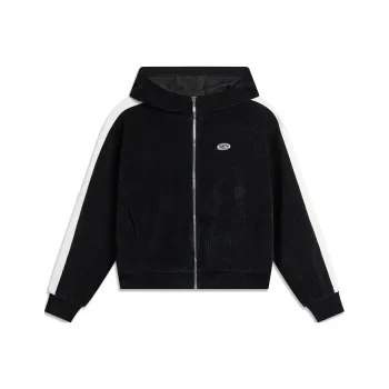 LiNing Sports Trend Series Sweatshirt Women's Black Ecru Multicolor
