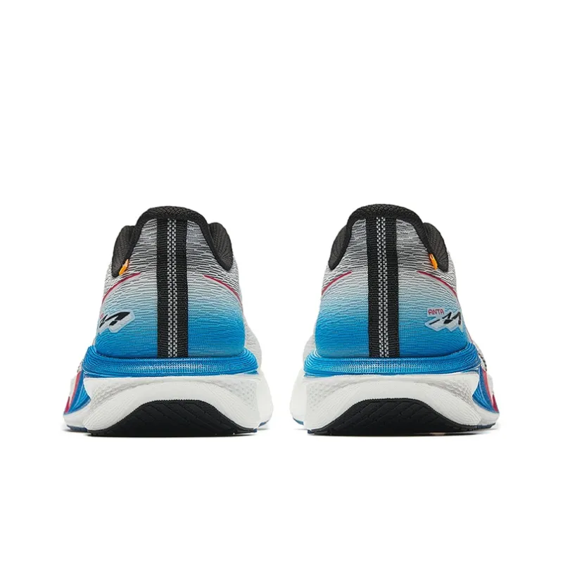 Anta MACH 5.0 Anti Slip Wear Resistant Low Top Casual Running Shoes Men's Gray Black Blue-3