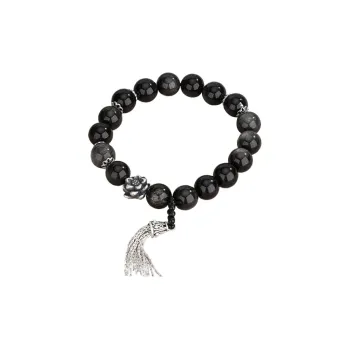 Red All Year Round Obsidian Bracelets Unisex