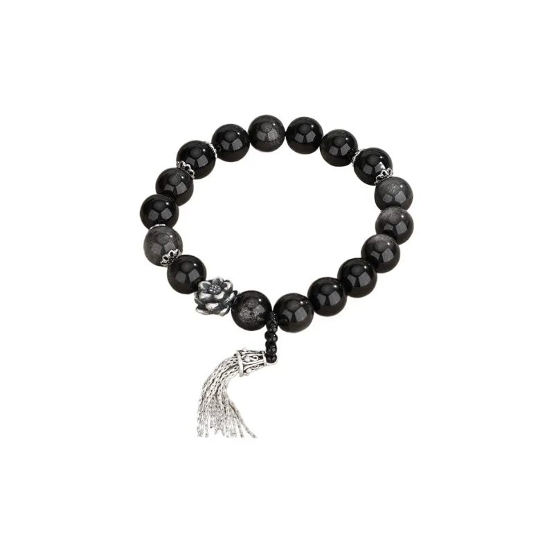 Red All Year Round Obsidian Bracelets Unisex-0