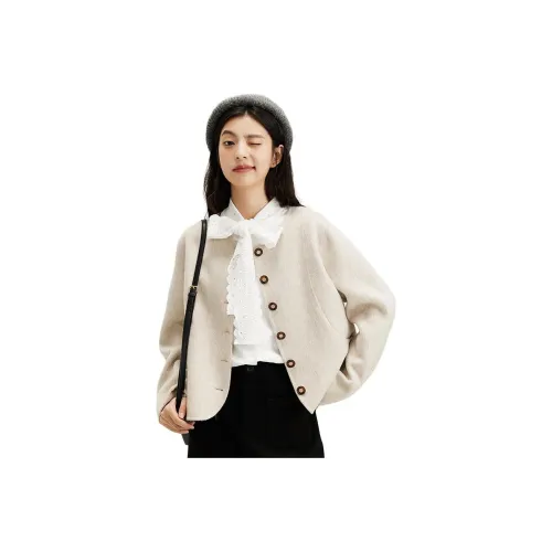 D.SIGN Jackets Coats Women's Egg Stone Color