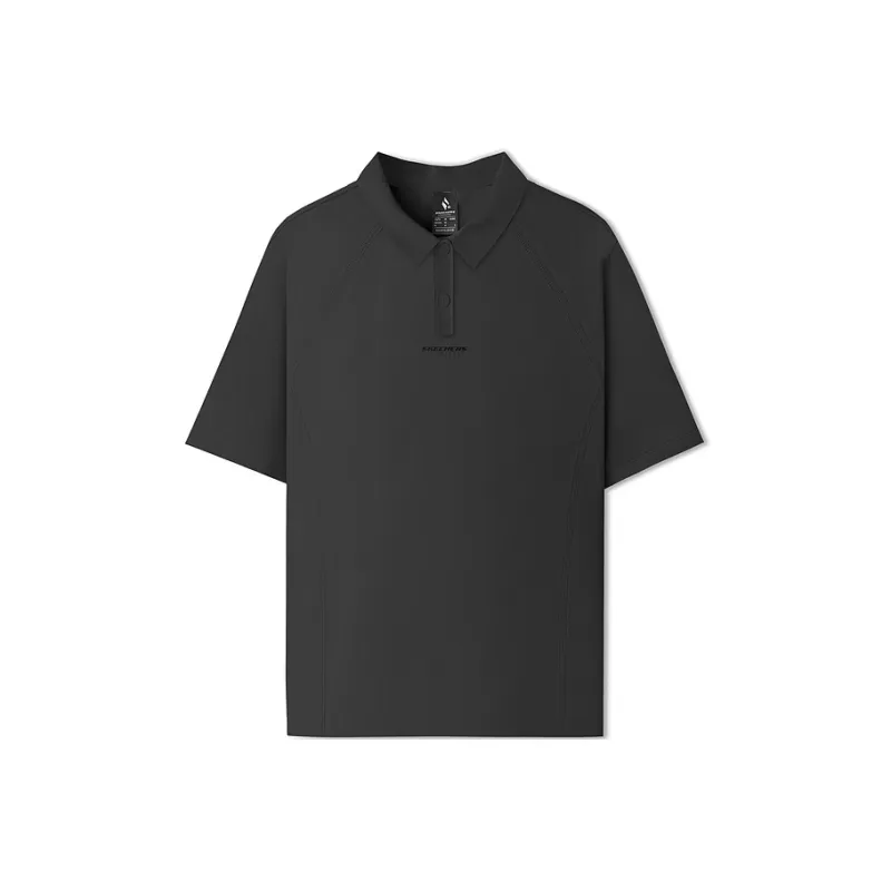 Skechers SS25 Polo Shirt Women's Midnight Black-0