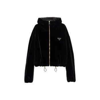 PRADA Zipped Velvet Jacket