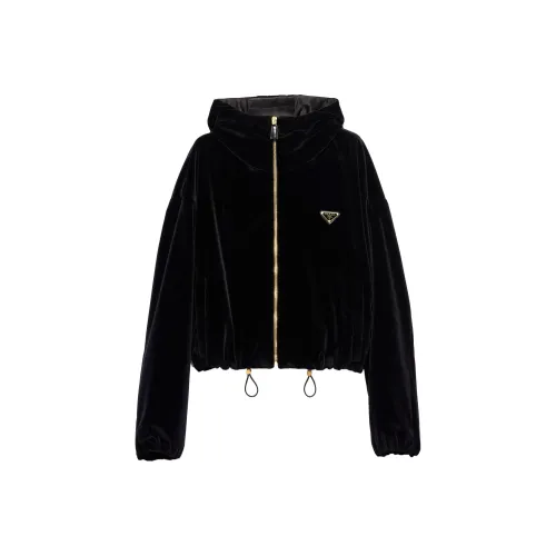 PRADA Zipped Velvet Jacket