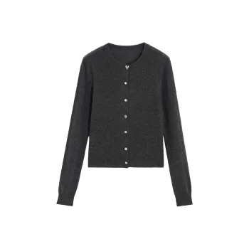 Bebe FW24 Cashmere Sweater Women's Dark Gray