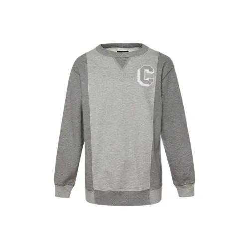 Converse Sweatshirt Women's Mixed Texture Gray